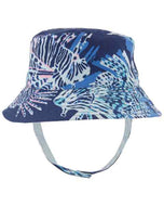 Carter's Baby Boy Blue Sea Horse Reversible Sun Hat