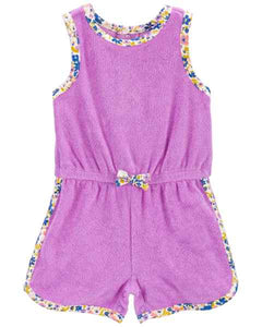 Carter's Baby Girl Purple Floral Swim Robe