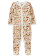 Carter's Baby Girl Ivory Floral Snap-Up Footie Coverall Sleepwear
