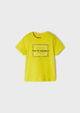 Load image into Gallery viewer, Mayoral Toddler Boy Yellow True To Yourself Tee
