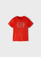 Camiseta infantil Mayoral vermelha fiel a si mesmo