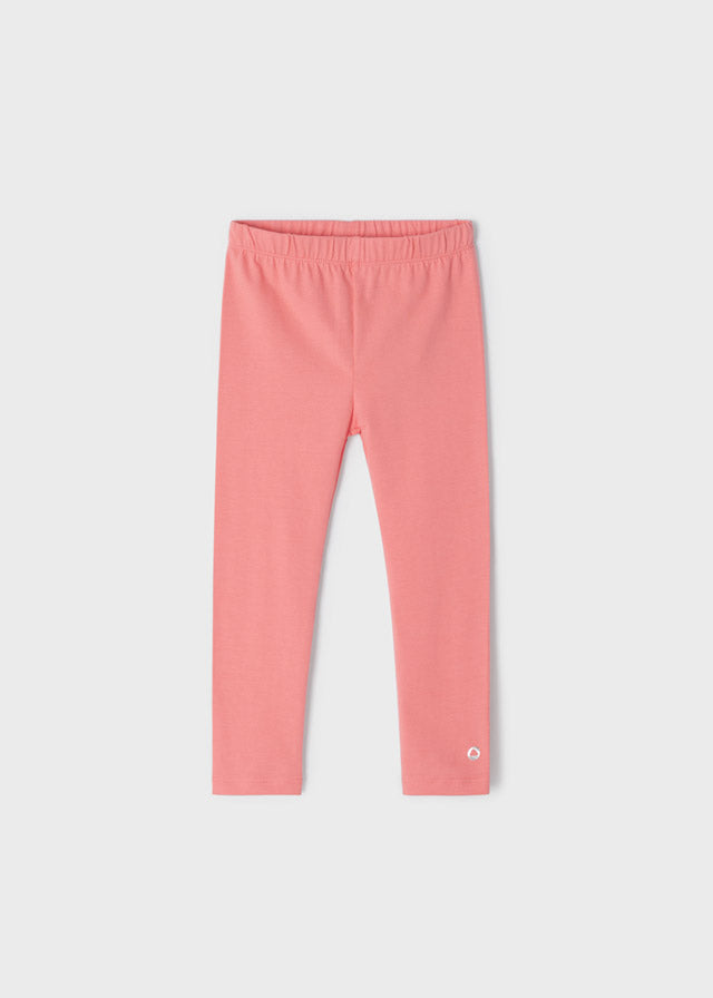 Calça legging básica rosa coral infantil Mayoral