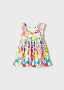 Mayoral Baby Girl Aquamarine Multicolor Wild Knit Dress