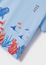 Carregar imagem no visualizador da galeria, Camiseta infantil Mayoral azul claro Sealife
