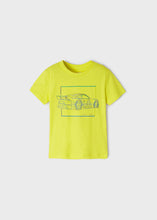 Carregar imagem no visualizador da galeria, Camiseta infantil Mayoral para menino amarelo limão Be Simple para carro esportivo

