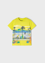 Afbeelding in Gallery-weergave laden, Mayoral 3pc Toddler Boy Yellow Beach Side Tee, White Skateboard Tee and Navy Bermuda Short Set
