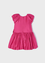 Load image into Gallery viewer, Mayoral Toddler Girl Fushsia Bow Tie Dress
