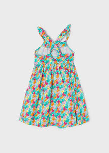 Mayoral Toddler Girl Turquoise Butterfly Strap Dress