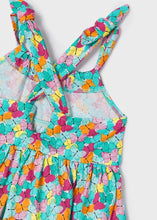 Load image into Gallery viewer, Mayoral Toddler Girl Turquoise Butterfly Strap Dress
