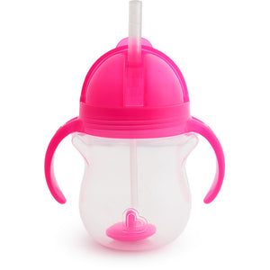 Munchkin Any Angle Weighted Straw Trainer Cup 7oz | 207ml | 6M+ | Pink