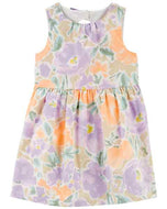 Carter's Toddler Girl Purple Floral Easter Dress