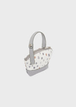 Afbeelding in Gallery-weergave laden, Mayoral 4pc Leatherette Grey Steam Spotted Ivory Diaper Bag
