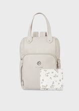 Afbeelding in Gallery-weergave laden, Mayoral 2pc Leatherette Dove Creme Backpack Diaper Bag
