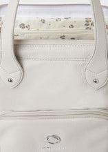 Load image into Gallery viewer, Mayoral 2pc Leatherette Dove Creme Backpack Diaper Bag
