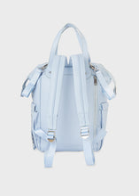 Cargar imagen en el visor de la galería, Mayoral 2pc Leatherette Old Blue Backpack Diaper Bag
