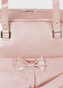 Bolsa de fraldas Mayoral 2 peças de couro sintético rosa metálico