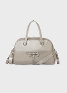 Mayoral 3pc Leatherette Metallic Bronze Diaper Handbag + Changing pad + Pajama Bag