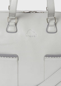 Mayoral 3pc Leatherette Grey Diaper Handbag