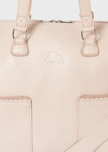 Mayoral 4pc Leatherette Light Pink Diaper Handbag