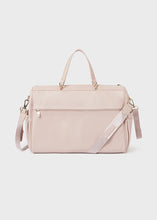 Load image into Gallery viewer, Mayoral 2pc Leatherette Light Pink Diaper Handbag  and Diaper Changer
