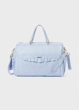 Load image into Gallery viewer, Mayoral 2pc Leatherette Baby Blue Diaper Handbag and Diaper Changer
