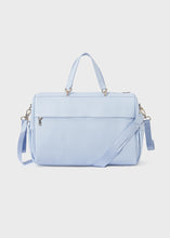 Afbeelding in Gallery-weergave laden, Mayoral 2pc Leatherette Baby Blue Diaper Handbag and Diaper Changer
