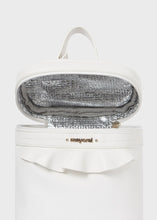 Carregar imagem no visualizador da galeria, Bolsa térmica isolante grande branca de couro sintético Mayoral
