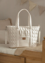 Load image into Gallery viewer, Mayoral 3pc Ivory Quilted Bunny Diaper Bag Set
