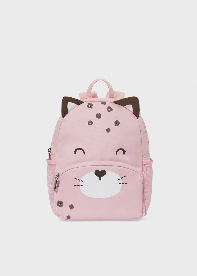 Mayoral Pink Cat Toddler Backpack