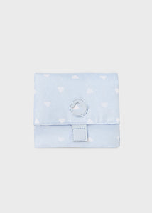 Bolsa de fraldas Mayoral 4 peças de couro sintético azul bebê