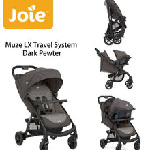 Carregar imagem no visualizador da galeria, Joie Muze LX Travel System - Estanho Escuro
