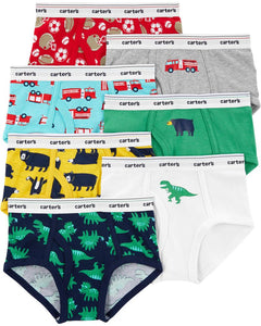 Carter's 7pc Kid Boy Assorted Colors Cotton Briefs