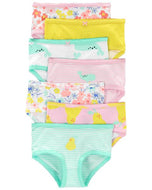 Carter's 7pc Kid Girl Whale Stretch Cotton Briefs
