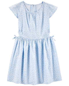 Carter's Kid Girl Blue Woven Dress