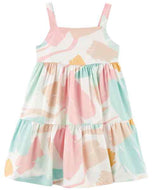 Carter's Kid Girl Mulit Color Pastel Dress