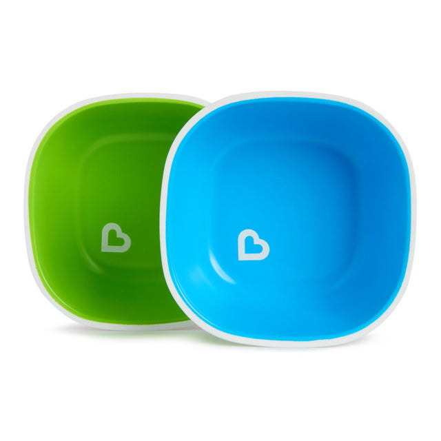 Munchkin 2pk Splash Toddler Bowls - Green/blue