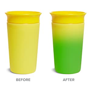 Munchkin Miracle 360° Color Changing Cup 9oz | 266ml | 12M+ | Yellow