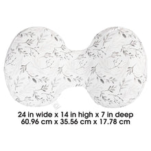 Load image into Gallery viewer, Boppy Side Sleeper Pregnancy Pillow - Grey Falling Leaves
