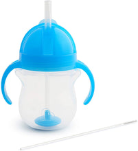 Load image into Gallery viewer, Munchkin Any Angle Weighted Straw Trainer Cup 7oz | 207ml | 6M+ | Blue
