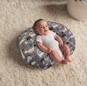 Boppy Feeding and Infant Support Pillow - Gray Dinosaurs