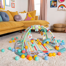 Afbeelding in Gallery-weergave laden, Bright Starts 5 in 1 Your Way Ball Play Activity Gym &amp; Ball Pit - Grey Elephant
