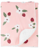 Carter's Baby Girl Strawberry Plant Plush Blanket