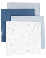 Carter's 4pc Receiving Blanket - Blue Airplane