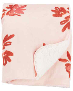 Carter's 1pc Plush Blanket - Pink Floral