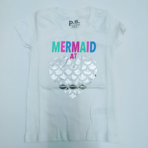 Camiseta PS Kid Girl White Mermaid at Heart