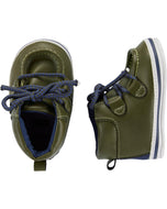 Carter's Baby Boys Green Boot Crib Shoes