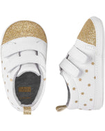 Carter's Baby Girls White Sneakers Crib Shoes