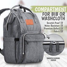 Load image into Gallery viewer, KeaBabies Original Diaper Backpack - Classic Gray
