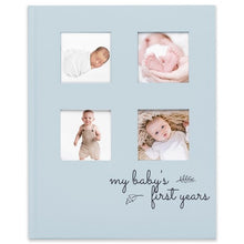 Carregar imagem no visualizador da galeria, Livro de memórias dos primeiros anos do bebê Keababies SKETCH - azul celeste
