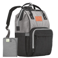 KeaBabies Original Diaper Backpack - Graphite